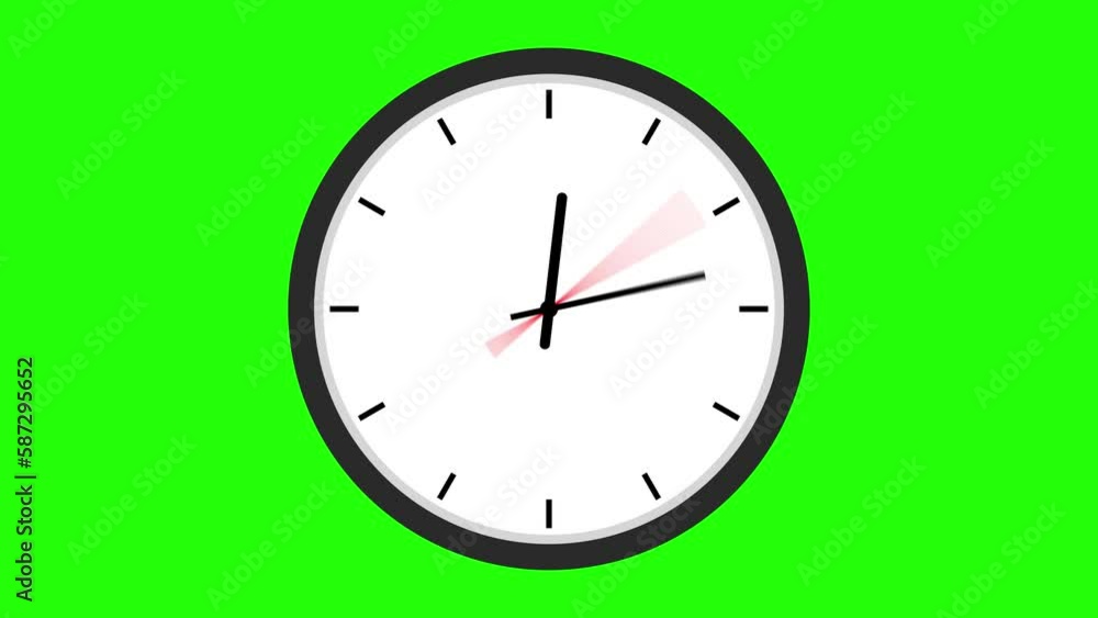 analog and digital clock animation on 8 clock green screen analog and digital clock animation on 8 clock green screen