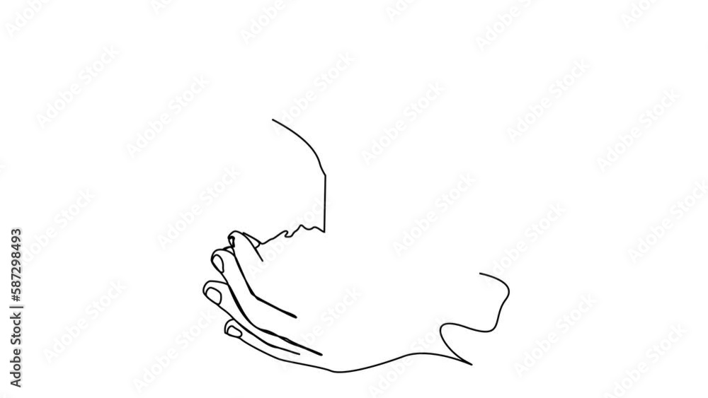 continuous line drawing return to nature with hands holding trees concept of growing and loving the world continuous line drawing return to nature with hands holding trees concept of growing and loving the world