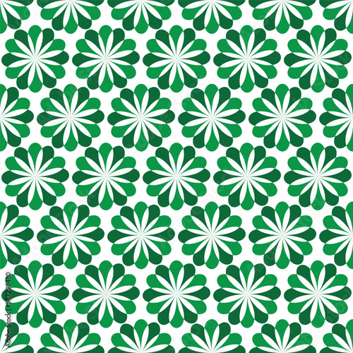 Passionflower Vector Abstract Retro Fashion Seamless Pattern Textile Design Minimal Geometric