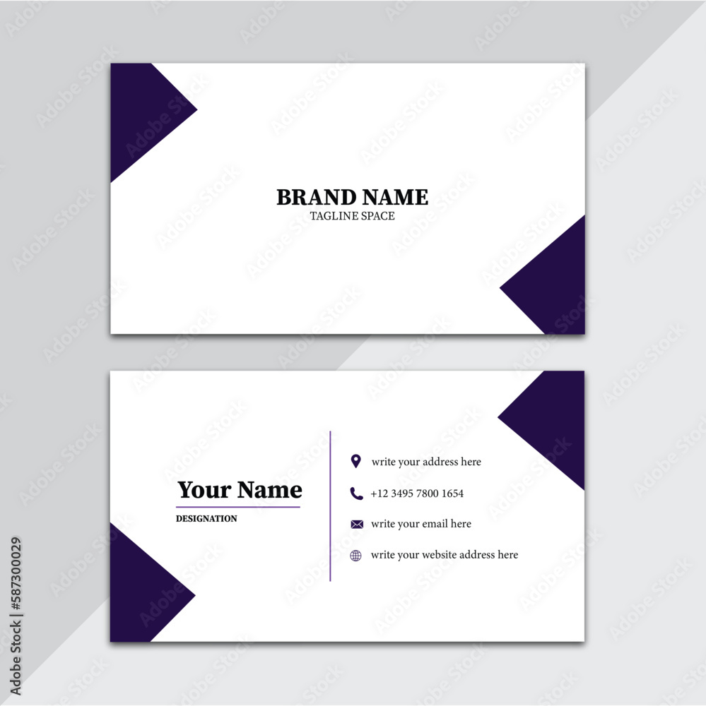 Free vector modern professional business card