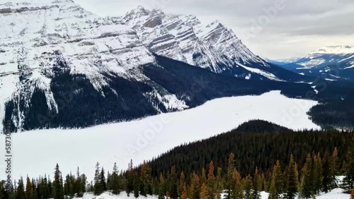 Cascade Mountain. National park of Alberta, Canada