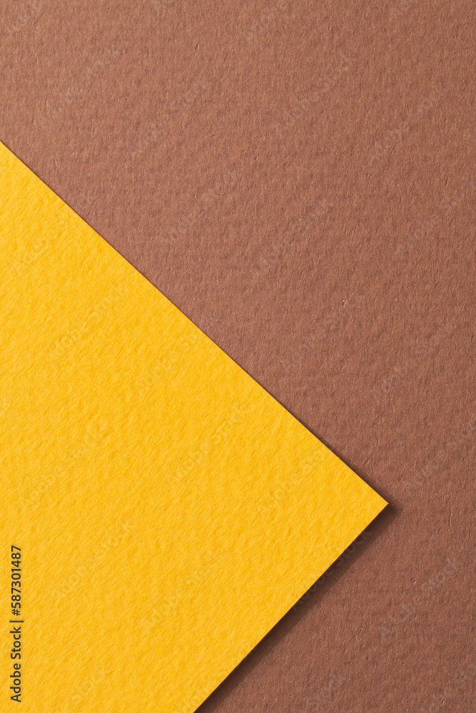 Rough kraft paper background, paper texture brown yellow colors. Mockup with copy space for text Rough kraft paper background, paper texture brown yellow colors. Mockup with copy space for text