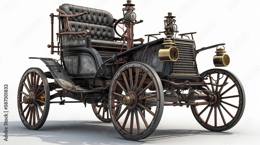 Automotive Vehicle, Car, Combustion Car of the 1880s