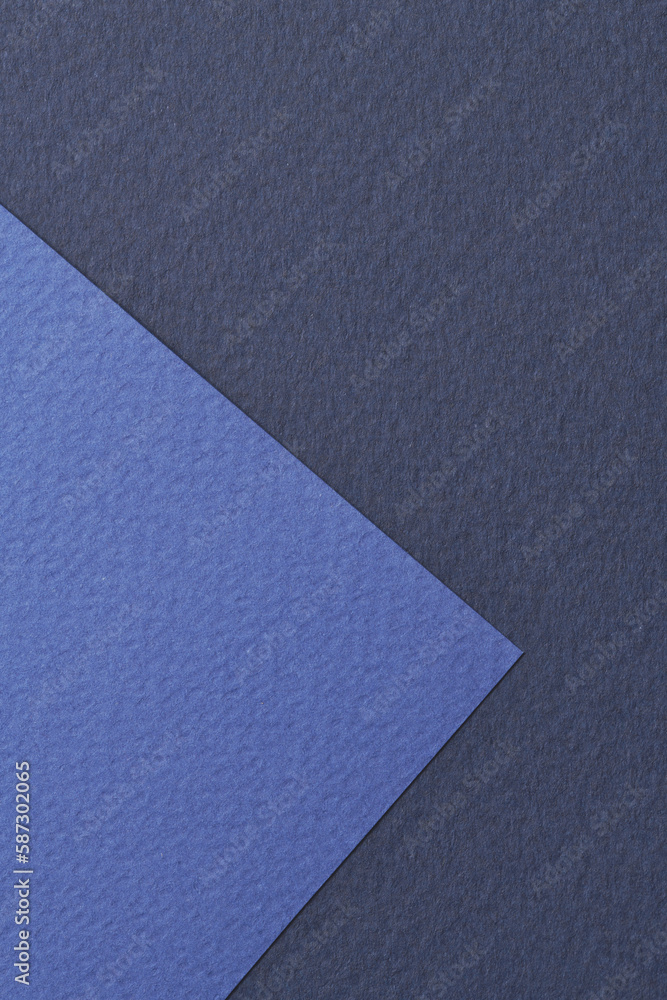 Rough kraft paper background, paper texture different shades of blue. Mockup with copy space for text. Rough kraft paper background, paper texture different shades of blue. Mockup with copy space for text.