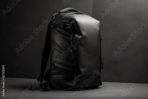A minimalist backpack. digital art illustration. generative AI
