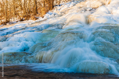 Icy Rapids of Swedish Winter