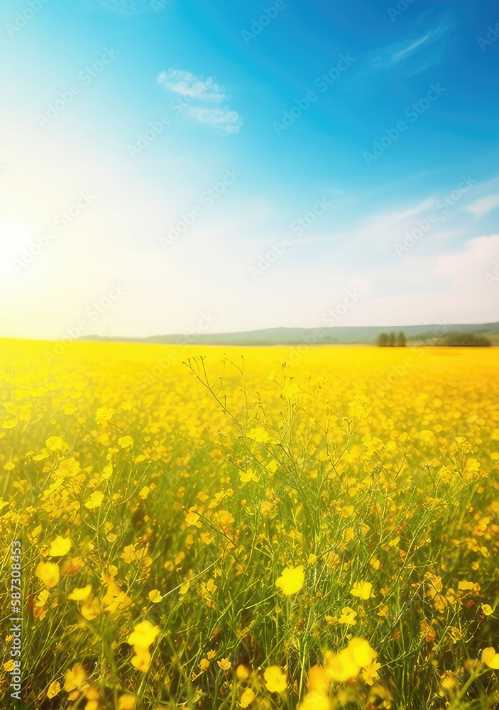 flowers in a field