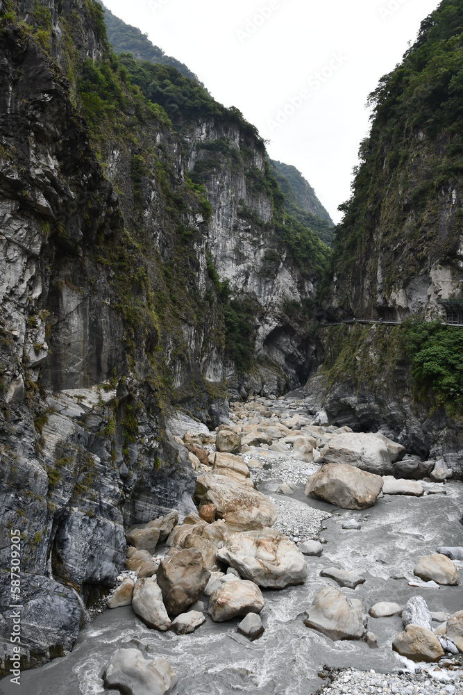 Vertical of the roadtunnel in mountainside at Tianxiang recreation area in Xiulin Township, Taiwan. Vertical of the roadtunnel in mountainside at Tianxiang recreation area in Xiulin Township, Taiwan.
