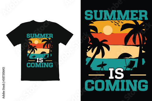 Wallpaper Mural summer holiday poster, summer t shirt design vector file Torontodigital.ca