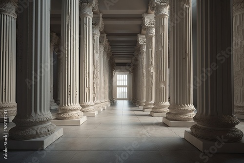 Columns, Generative AI Fototapet