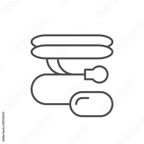 Penis prosthesis line outline icon