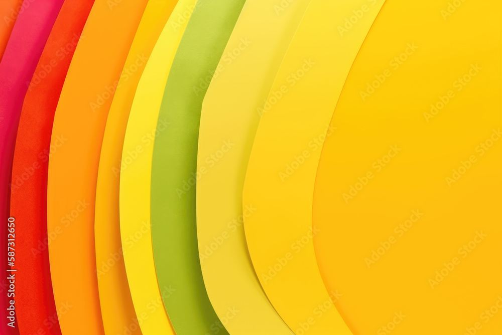Yellow spring summer background, rainbow stripes lines, diversity lgbt theme concept wallpaper