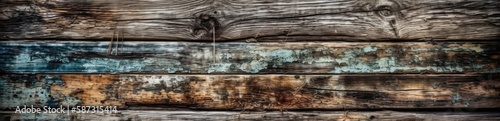 Beautiful Distressed Wood Texture Background. Generative AI photo