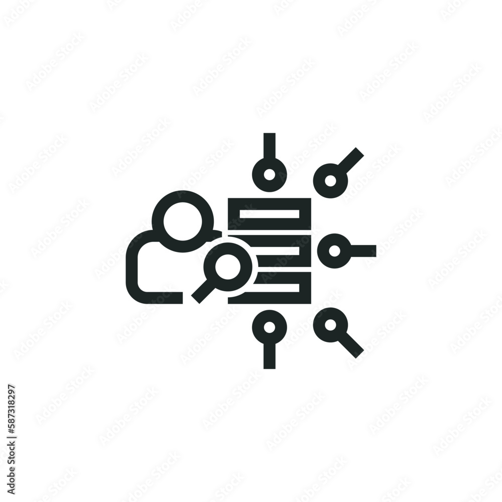Data scientist icon isolated on white background Data scientist icon isolated on white background