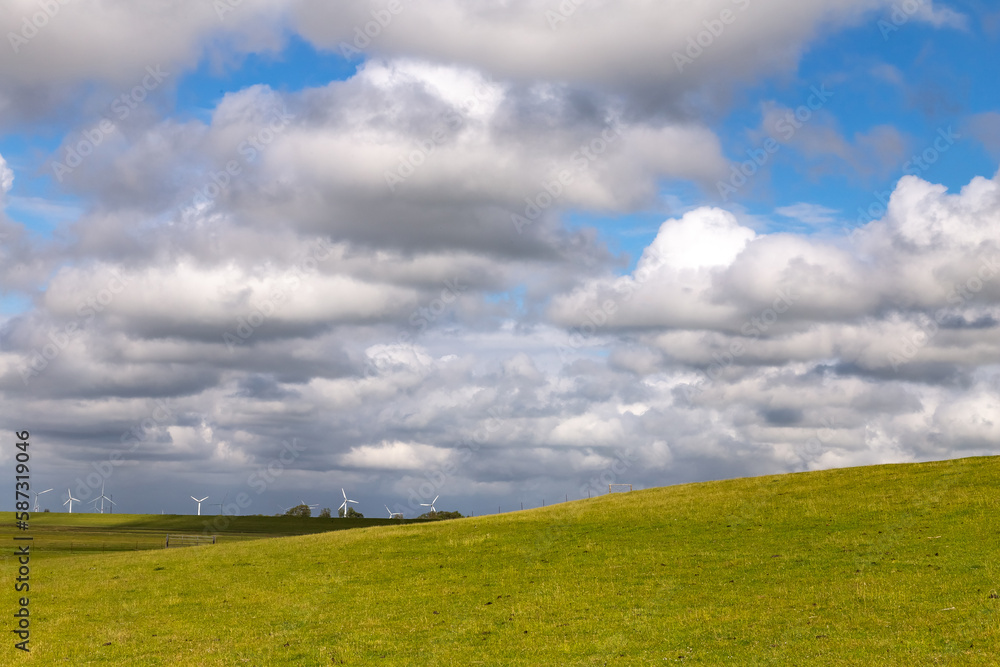 Dike landscape in St. Peter-Ording, North Friesland, Schleswig-Holstein, Germany, Europe Dike landscape in St. Peter-Ording, North Friesland, Schleswig-Holstein, Germany, Europe