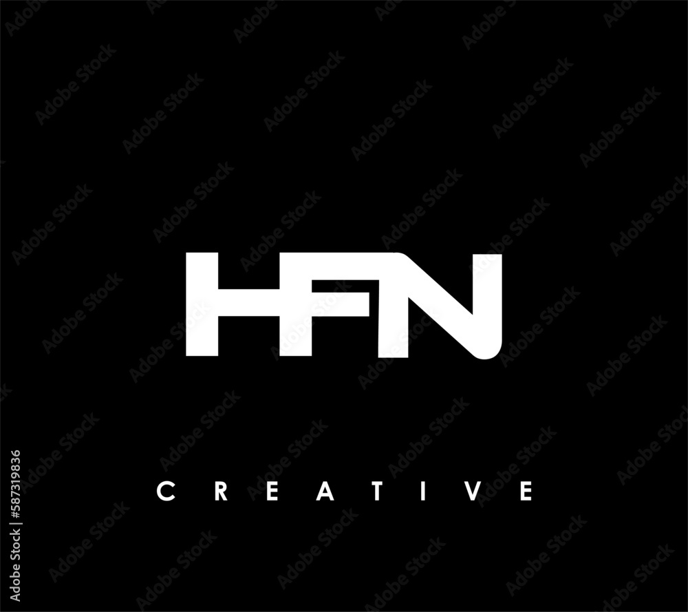 HFN Letter Initial Logo Design Template Vector Illustration HFN Letter Initial Logo Design Template Vector Illustration