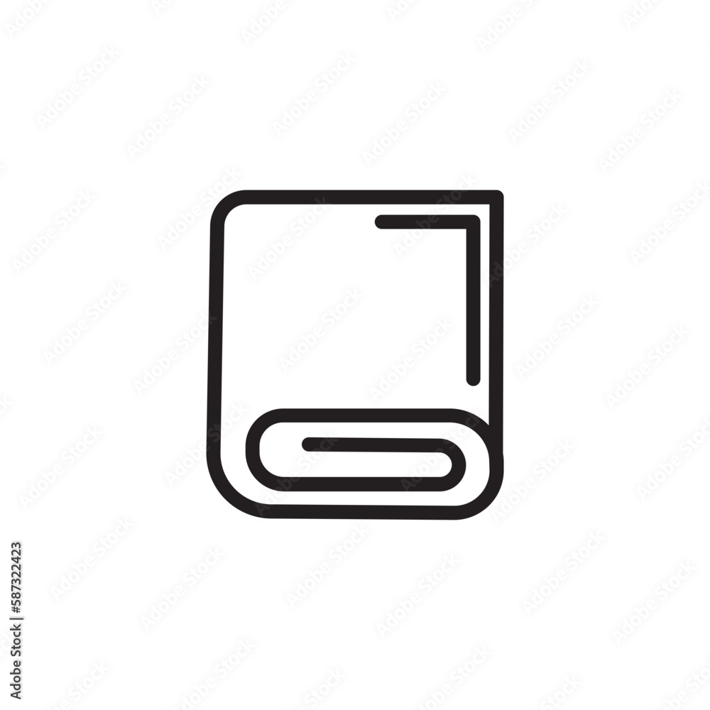 Cloth Fabric Towel Outline Icon Cloth Fabric Towel Outline Icon