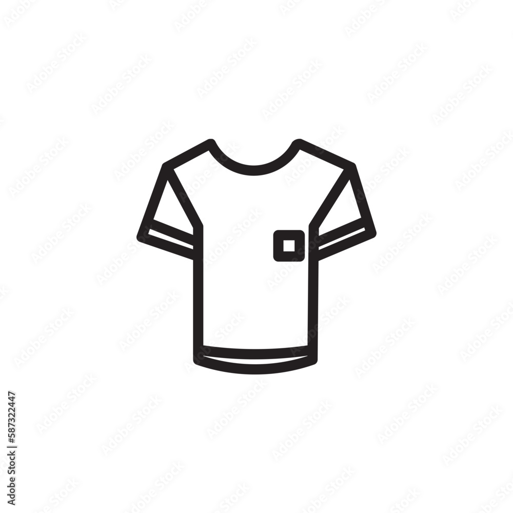 Cloth Shirt Fabric Outline Icon Cloth Shirt Fabric Outline Icon