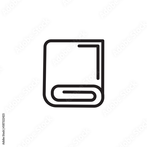 Cloth Fabric Towel Outline Icon