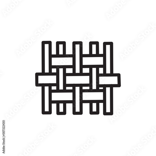 Cloth Fabric Textile Outline Icon