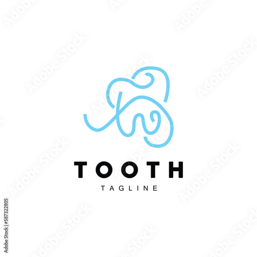 Tooth Logo, Dental Care Vector, Illustration Icon Design