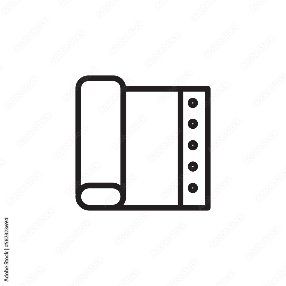 Fabric Sew Tailor Outline Icon Fabric Sew Tailor Outline Icon
