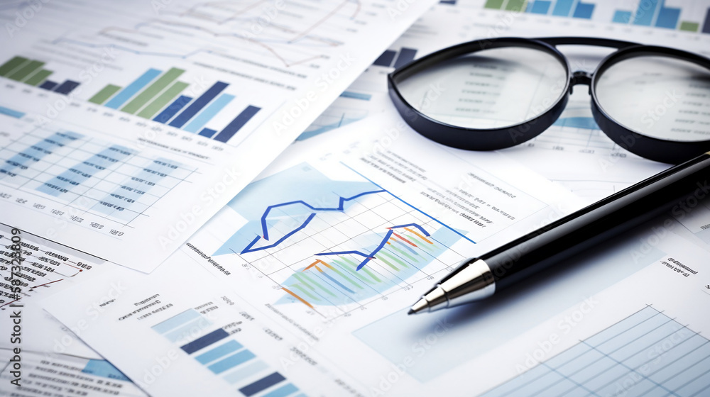 Finance and economy. Business Consulting meeting working and brainstorming new business project finance investment concept. Creative. Generative AI. Finance and economy. Business Consulting meeting working and brainstorming new business project finance investment concept. Creative. Generative AI.