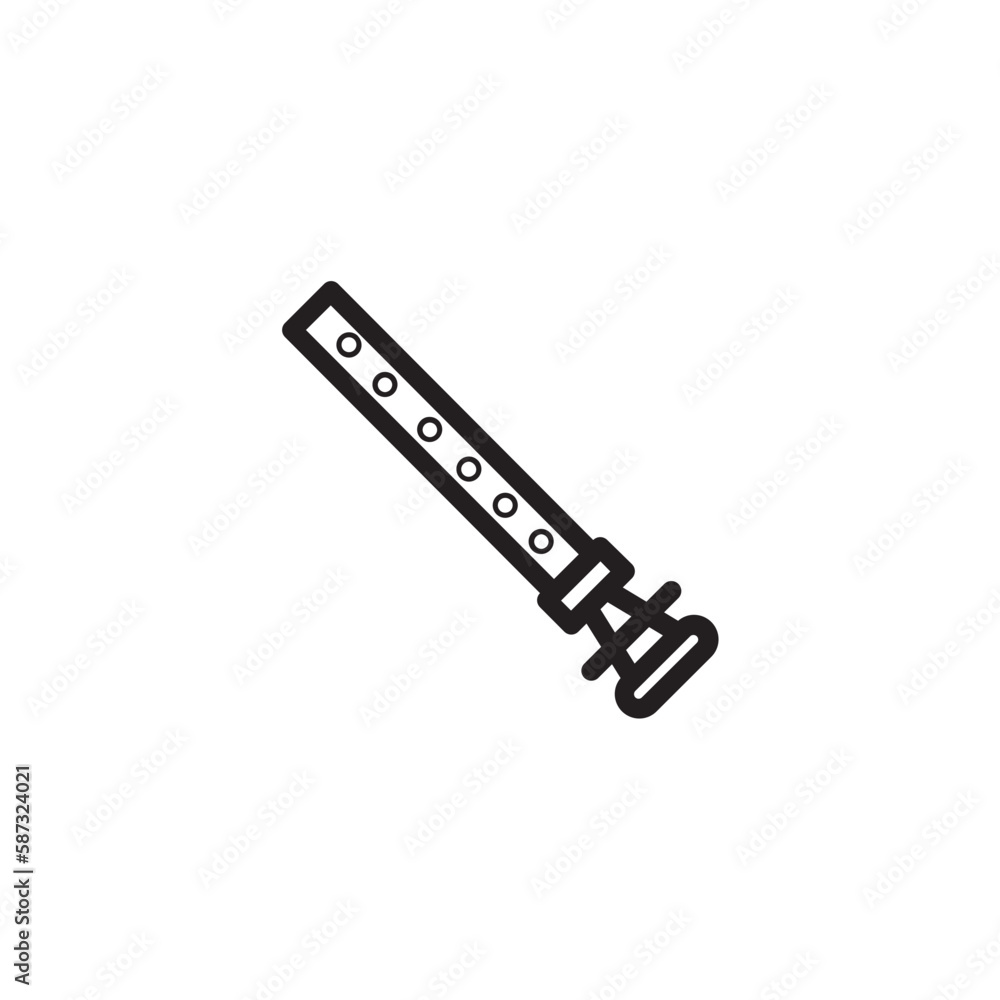 Flute Music Piccolo Outline Icon Flute Music Piccolo Outline Icon