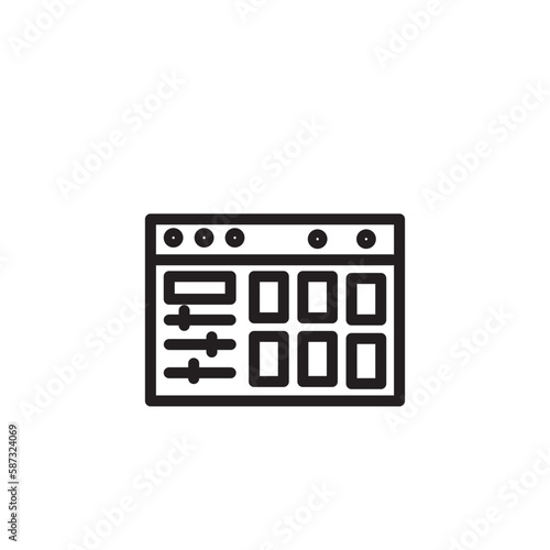 Sound Drum Machine Outline Icon