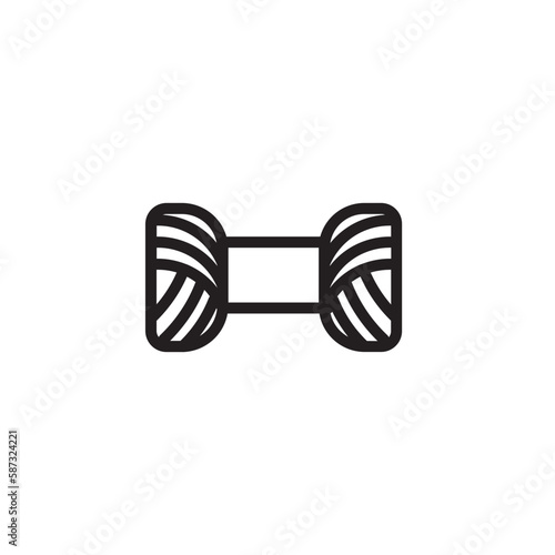 Fabric Fashion Needle Outline Icon