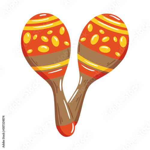 Fun maraca music instrument