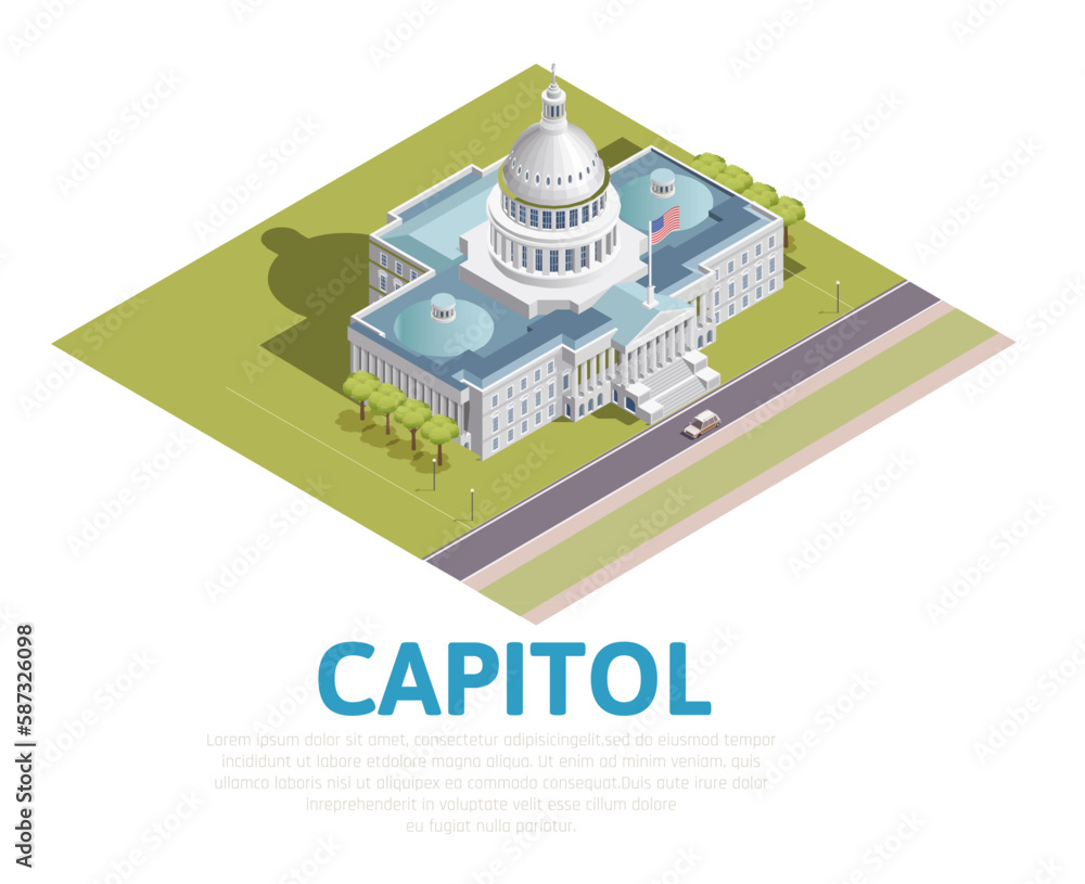 Naklejka premium Capitol