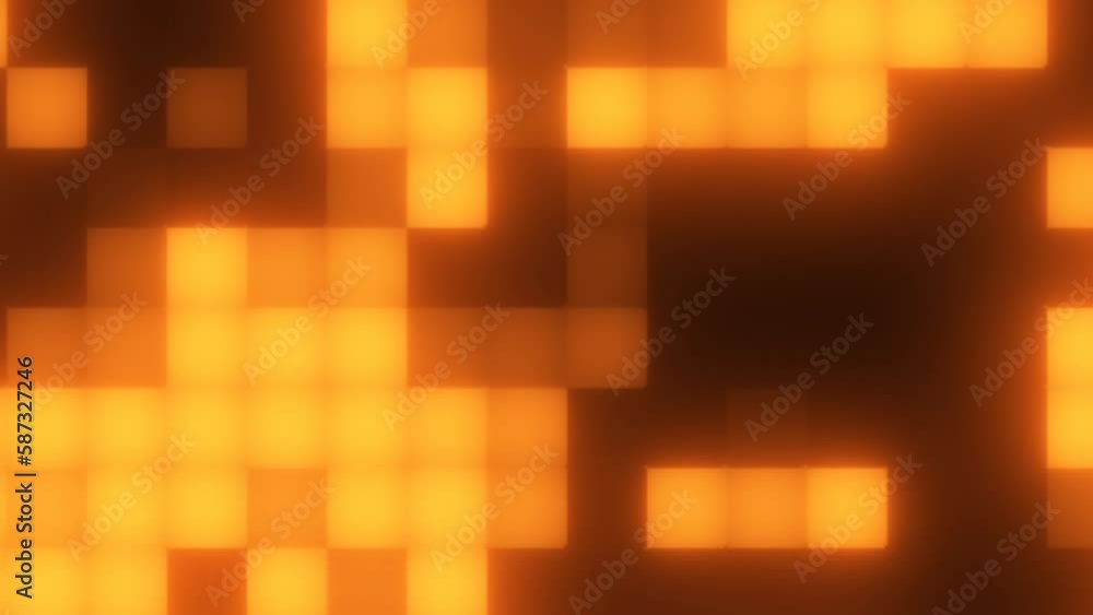 Bright retro background with motion of shiny soft texture squares pattern burning orange aesthetic of 70's Bright retro background with motion of shiny soft texture squares pattern burning orange aesthetic of 70's