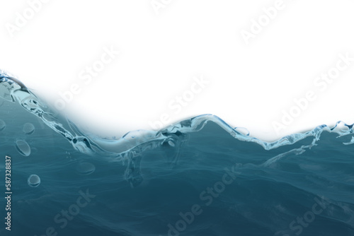 Digital composite image of sea