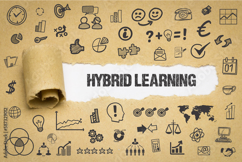 Hybrid learning	 photo