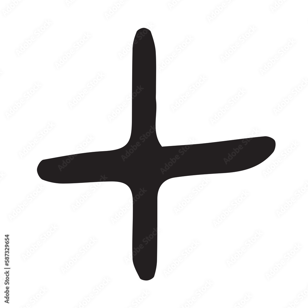 Digital image of plus sign Digital image of plus sign