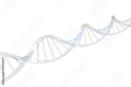 Illustrative image of transparent DNA 