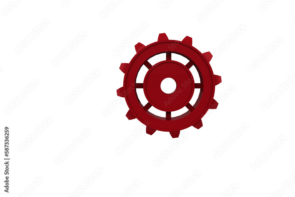 Close-up of red gear