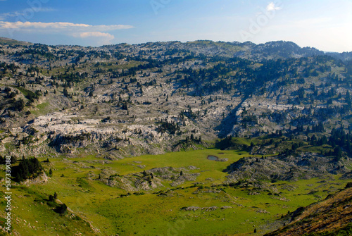 Larra karstic massif in the Navarrese Pyrenees. Navarre. Spain