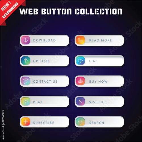 Gradient call to action button pack