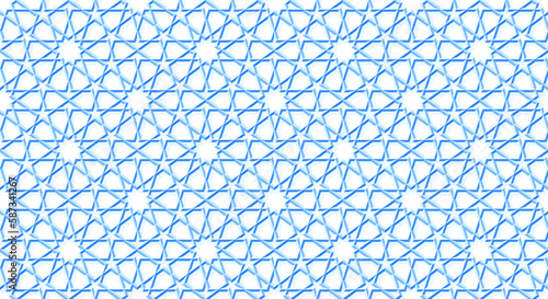 Seamless glassy pattern in authentic arabian style.
