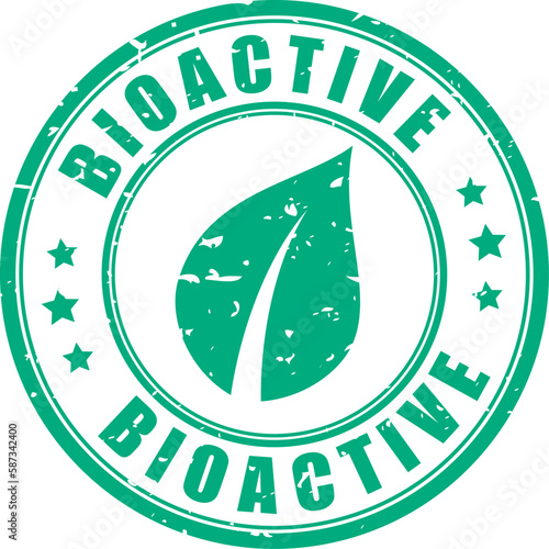 Bioactive rubber stamp