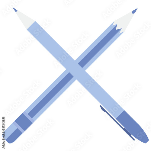 Free Download Pen and pencil over white background - GFXLoad