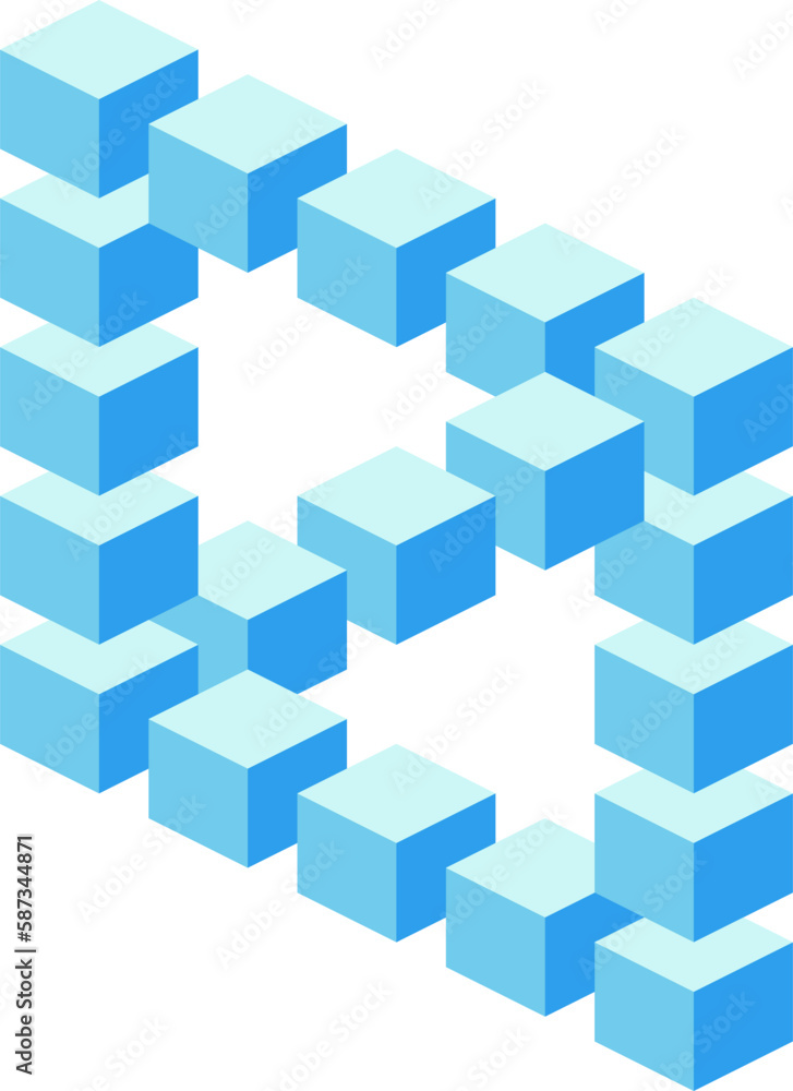 3d optical illusion cubes. 3d illusive shape of boxes. Vector illustration of cubes. 3d illusion geometric cube for logo, design, art, education or art. Infinity and impossible cubes illustration 3d optical illusion cubes. 3d illusive shape of boxes. Vector illustration of cubes. 3d illusion geometric cube for logo, design, art, education or art. Infinity and impossible cubes illustration