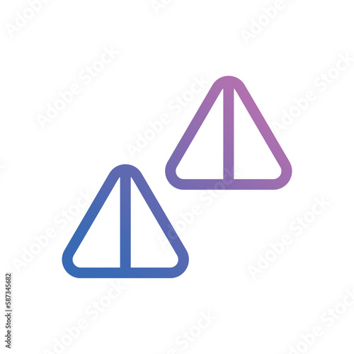Samosa icon vector stock.