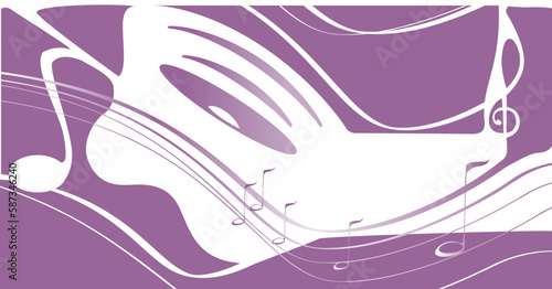 Music and sound Grafic background illustration