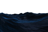 Dark blue rough ocean