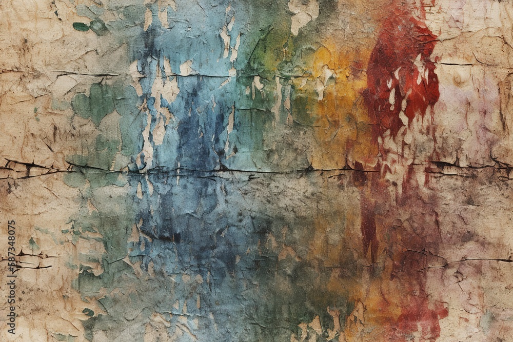 Obraz premium Seamless tiled concrete wall pattern, generative ai