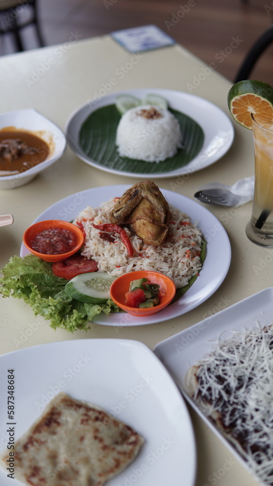 Nasi lemak, malaysia traditional malaysian potrait food photography 