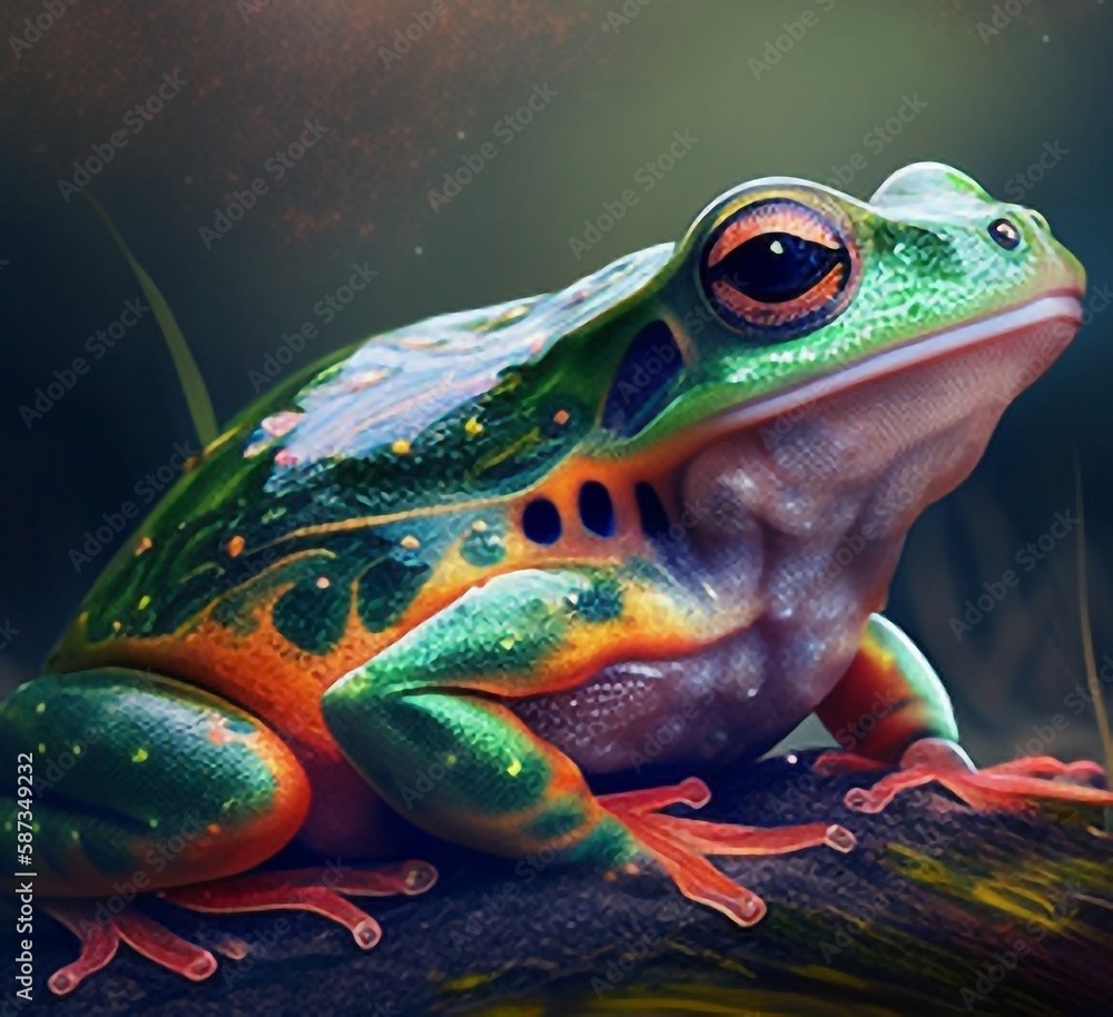 frog in the water frog in the water